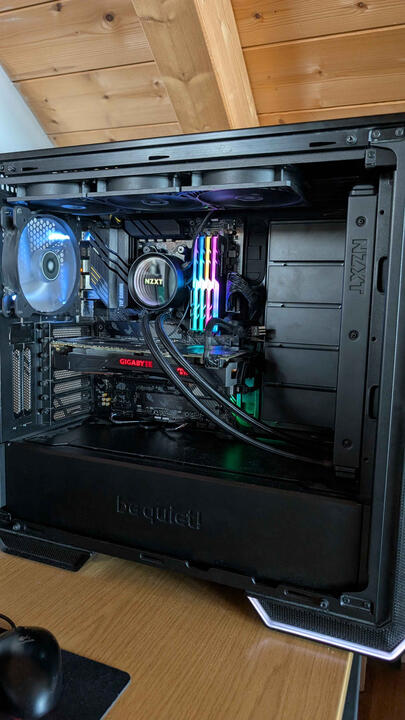 Gaming PC eines Kunden mit neuem Mainboard